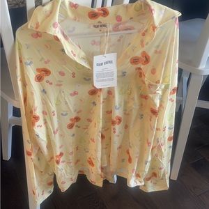 Djerf Avenue Go Slow Shirt Fruit. NWT